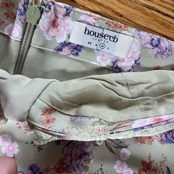 House of CB Charlotte Peony Print Midi Sundress Size M Medium New - Picture 6 of 12